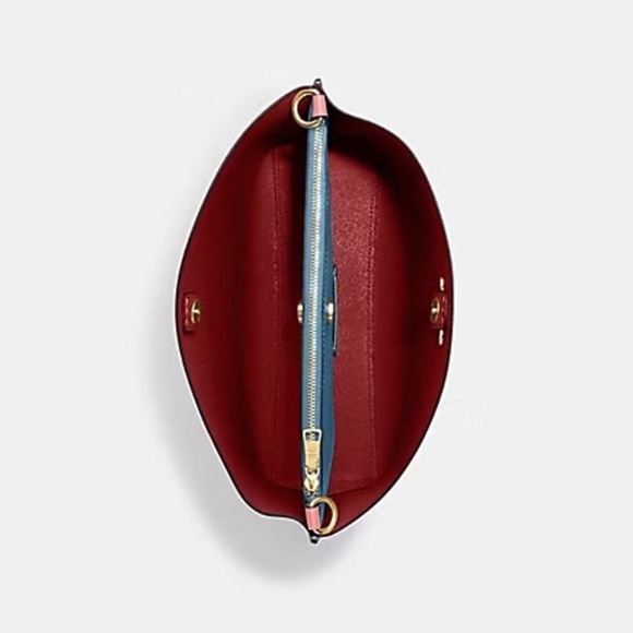 Brand New with Tags Coach Mollie Bucket Bag Brass/Candy Pink Below $450 Retail - Picture 2 of 6